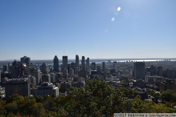 MONTREAL (caNADA?
Vista de Montreal desde el Belvedere Kondiaron del Parque de Mont Royal
