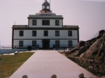 Vista frontal faro de fisterra
galicia