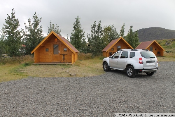 Fossatun Camping Cottages and Pods
Alojamiento de la primera noche en cabañas.
