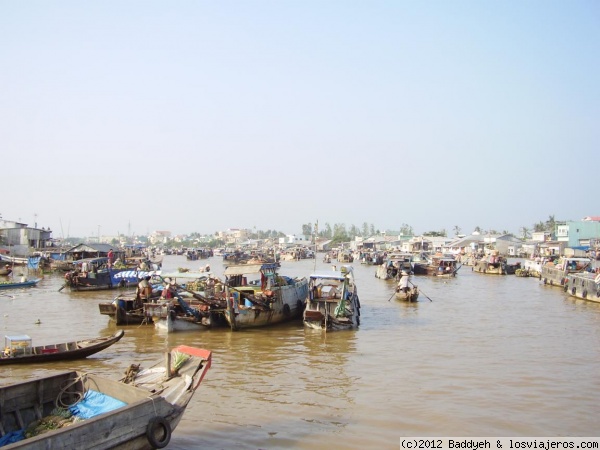 Delta del Mekong
Mercado flotante en el Delta del Mekong
