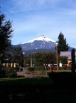 Volcano Villarrica from Pucon Square