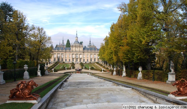 Palacio de la Granja de San Ildefonso
Una preciosa vista de este palacio barroco, con la fuente en primer término
