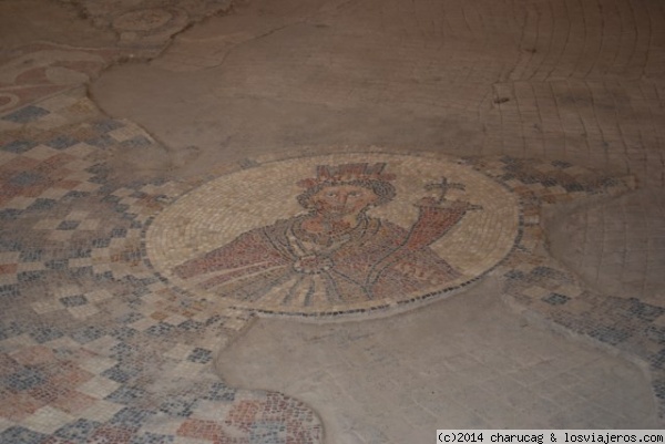 Bet Shean, Israel.
Restos de un mosaico en el edificio denominado 