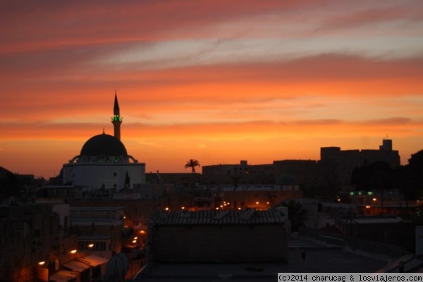 Acre. Israel.
Vista de la ciudad desde la habitación del hotel justo a la hora del ocaso.
