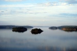 Sunrise at the fjord Stockholm