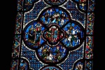 Vitral del Buen Samaritano, detalle. Chartres