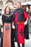 Dama y caballero medievales