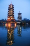 Pagodas del sol y de la luna. Guilin