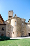 Absides románicos en Leyre. Navarra
absides romanico monasterio Leyre