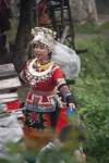 Mujer Yao. Lonjhi, China
Mujer, Lonjhi, China, Ataviadas, trajes, típicos, intentan, turista, acceda, espectáculo, pago