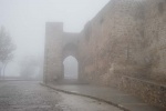 Wall in the mist