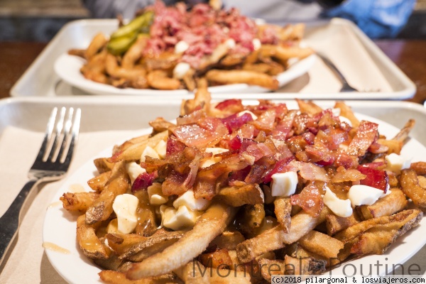 La poutine
Es un plato típico de Quebec
