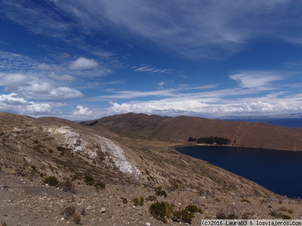 Isla del Sol
Vista del lago desde el camino inca del sol
