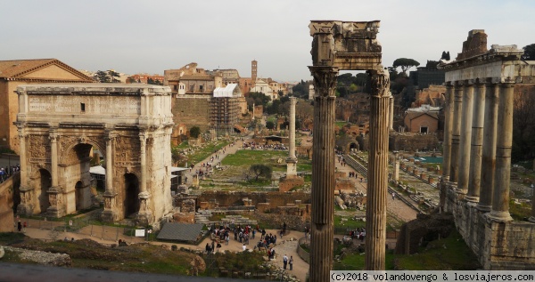 Los Foros. Roma
Los foros vistos desde la terraza del Tabularium de los Museos Capitolinos. Un mirador esplendido
