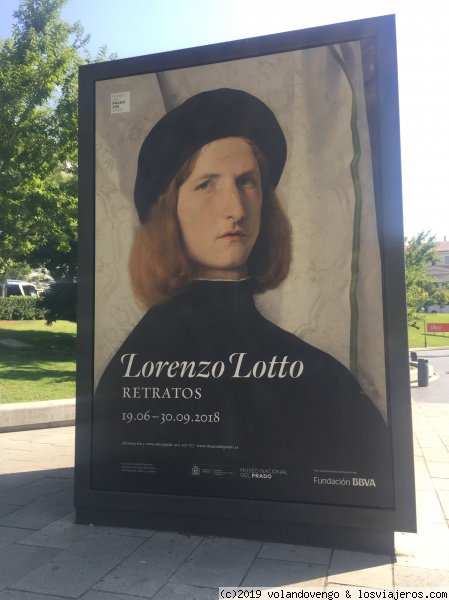 Exposición de Lourenzo Lotto
Cartel de la exposición de Lourenzo Lotto en el Museo del Prado, verano de 2018
