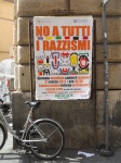 cartel manifestación
Roma, maniestación anti-racismos, coliseo