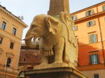 La fuente del Elefante de Bernini
Fuente del obelisco, elefante, Bernini, Roma