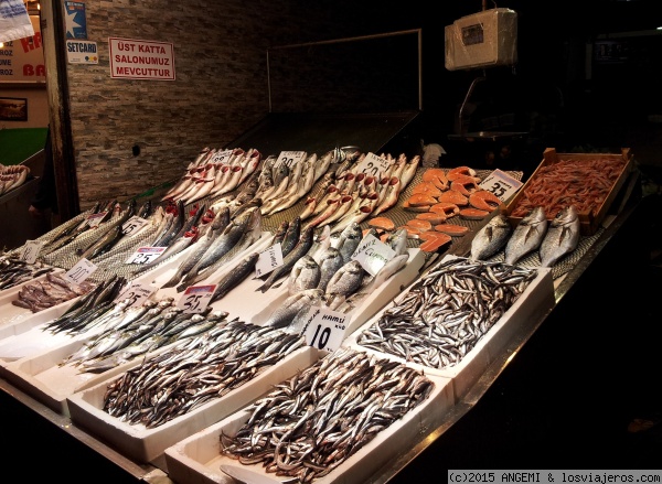 Mercado del Pescado (Balıkçılar Çarşısı) Üsküdar, Estambul - Dónde comer pescado Zona Asiática de Estambul (Turquía)
