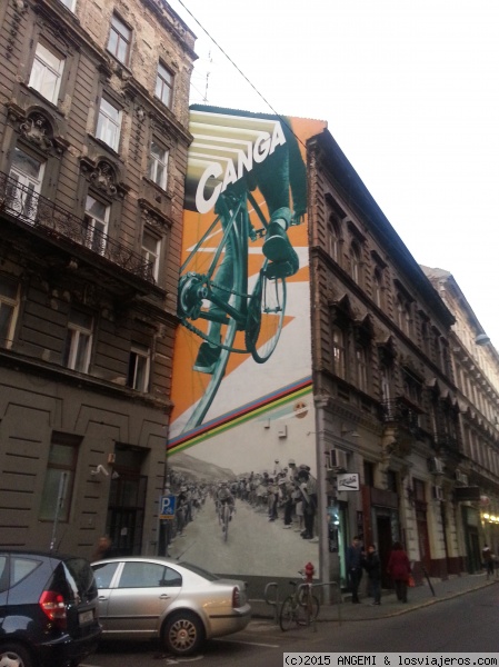 Barrio judío o jewish quarter (Budapest)
Fachada de una casa del barrio judío
