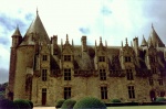 Panorámica de una de las parte del Château de Josselin en la región de Bretaña (francia)