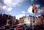 The Markt Square in Bruges (Belgium )