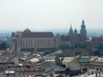 Vista del Castillo de Wawel desde la torre de la Basílica de Santa María
