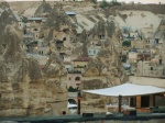 Panorámica de Goreme y sus hoteles cueva (Capadocia)