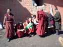 Tibetan monks in Langmusi - China