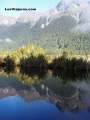 Mirror Lake - Entre Queenstown y Milford Sound  - Nueva Zelanda