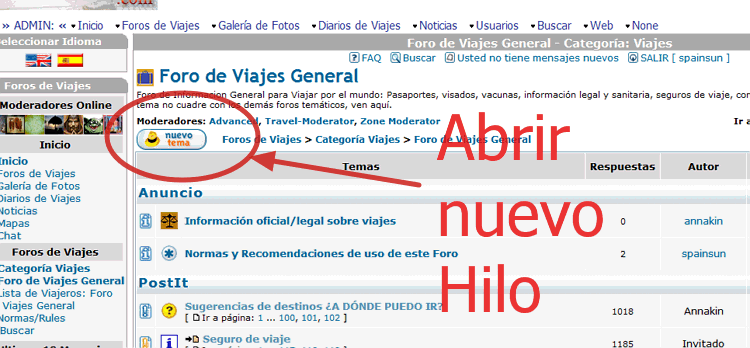 Como Publicar un mensaje en el Foro - Abrir tema ✈️ Tutoriales y Modo de Uso del Foro